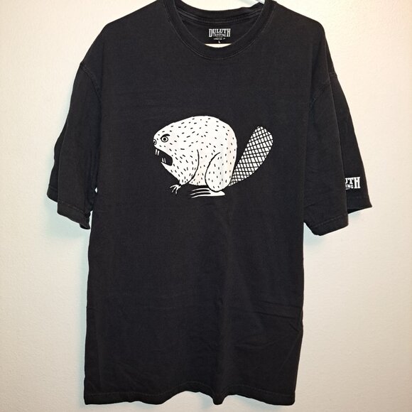 Duluth Trading Company Men's Longtail T Relaxed Fit Angry Beaver Logo T-Shirt L - Picture 8 of 8
